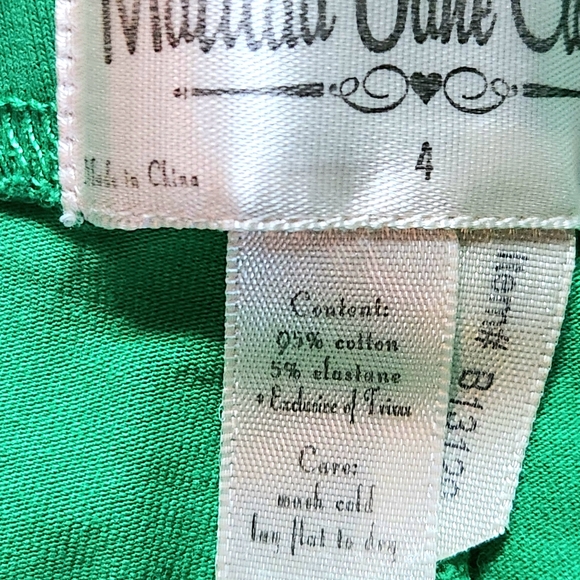 Matilda Jane girls ruffle shorties  Size  4 Color 💚 green - Picture 5 of 7